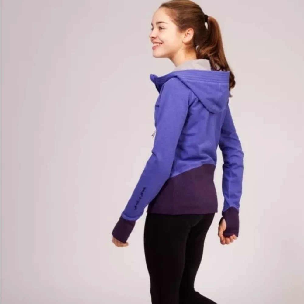 Ivivva Girls Practice Peace Full Zip Hooded Jacket Size 12 by Lululemon
